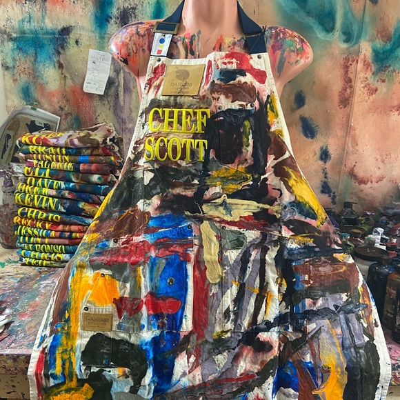 COPY - Hand painted chefs aprons